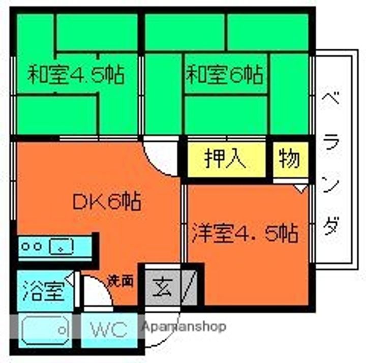 エクセルハイツサンシティーの間取り