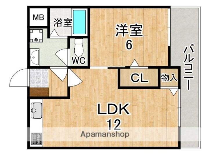 フリーデ北風呂の間取り
