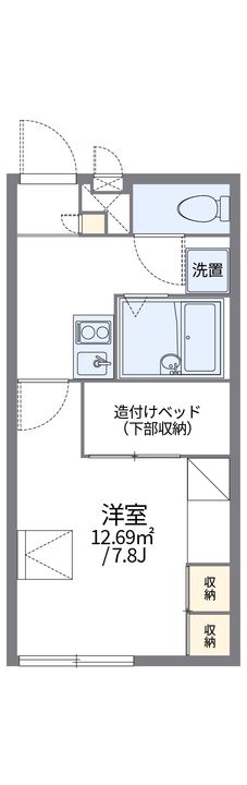 レオパレスプラヌス木津103の間取り