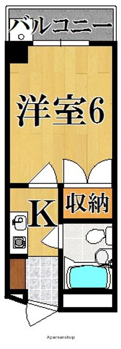 奈良県奈良市西大寺北町3丁目の賃貸マンションの間取り