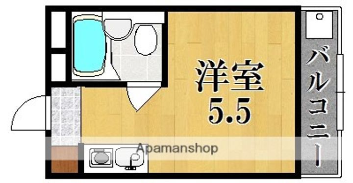奈良県奈良市西大寺新町1丁目の賃貸マンションの間取り