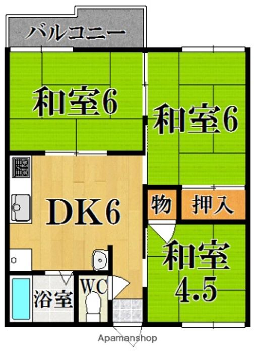 ドミール冨の間取り