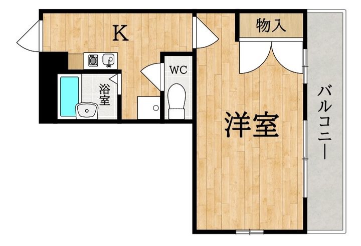 レオパレス大陽壱番館101の間取り