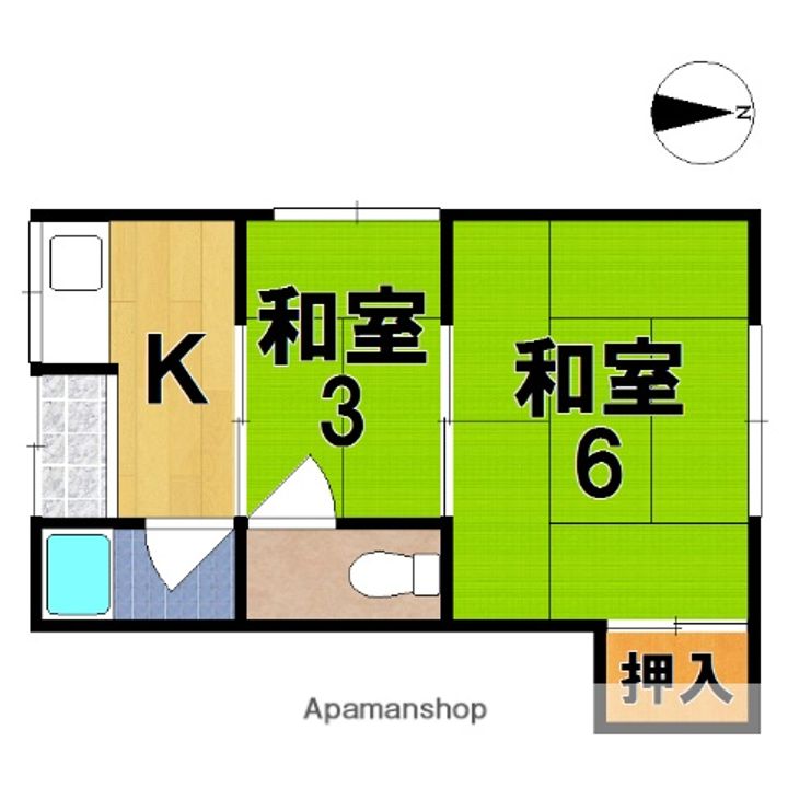 芝蘭荘の間取り