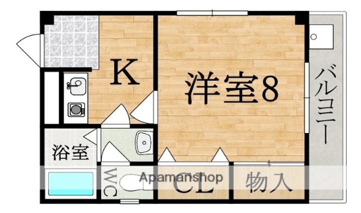 コーポもりおかの間取り