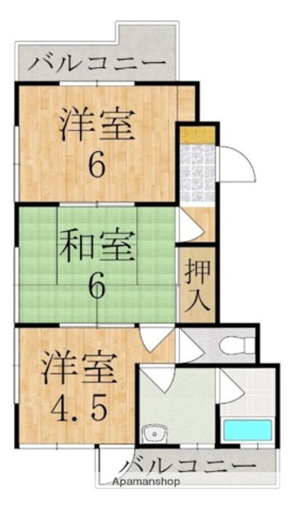 サンシャインハイツの間取り
