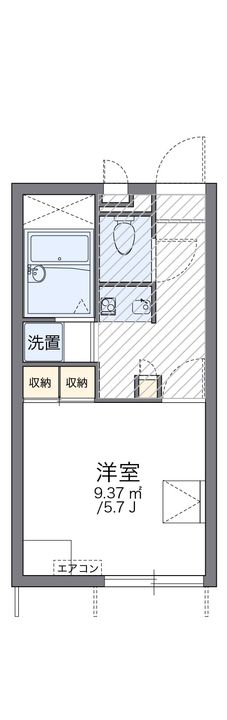 レオパレススナッグ ビラ109の間取り