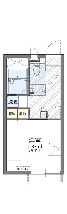 レオパレススナッグ ビラ101の間取り