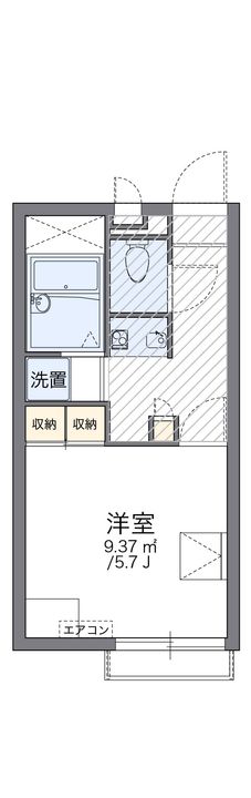 レオパレススナッグ ビラ208の間取り