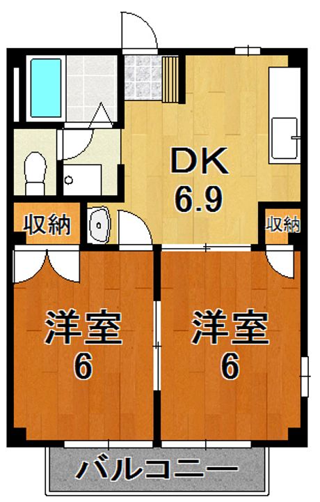 シャトレー富堂の間取り