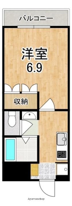 ラ・セゾン弐番館の間取り