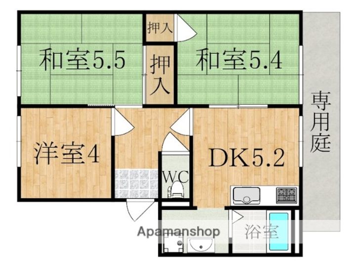 サニーヒルAの間取り