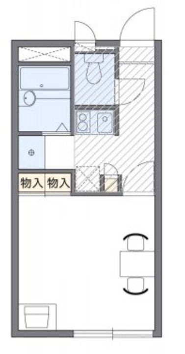 レオパレススナッグ ビラ207の間取り
