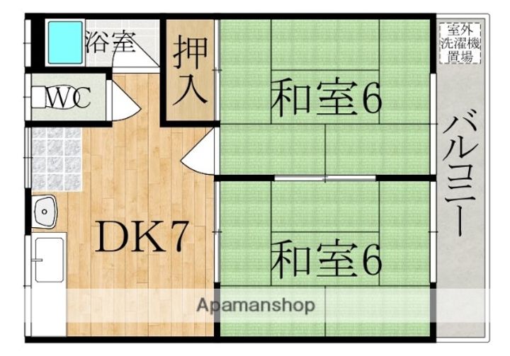 ハイツ大栄の間取り