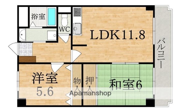 ウエストポート B棟の間取り