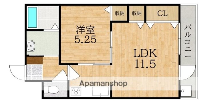 宮ノ裏ハイツの間取り