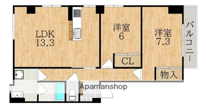ニュー松葉マンションの間取り