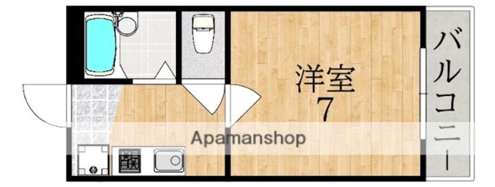 奈良県奈良市富雄元町1丁目の賃貸マンションの間取り