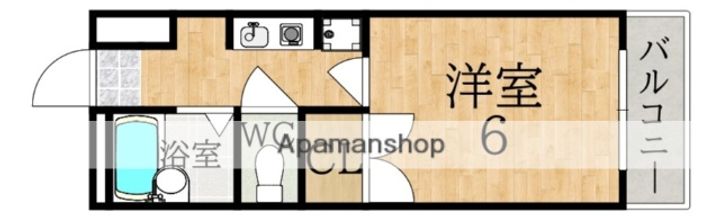 奈良県奈良市富雄元町1丁目の賃貸マンションの間取り