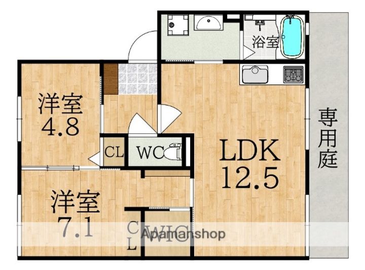 デサロージュ学園前Cの間取り