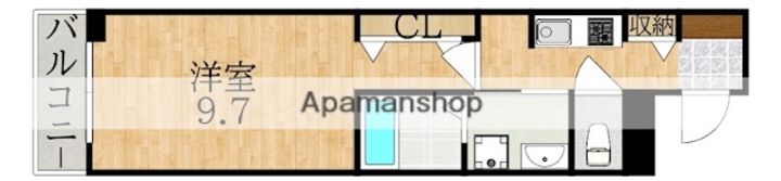 リエゾン学園前の間取り