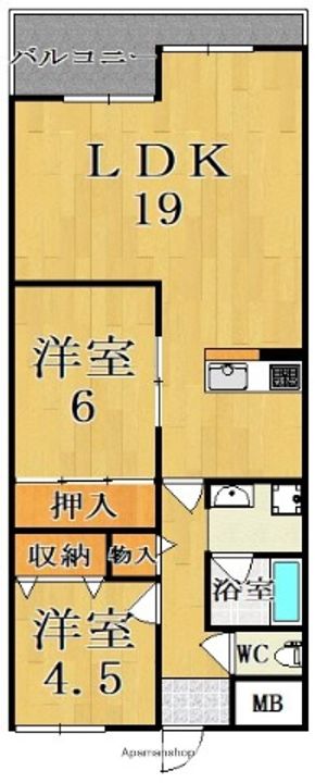 キャピタル新大宮の間取り