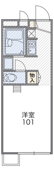 レオパレス古都202の間取り