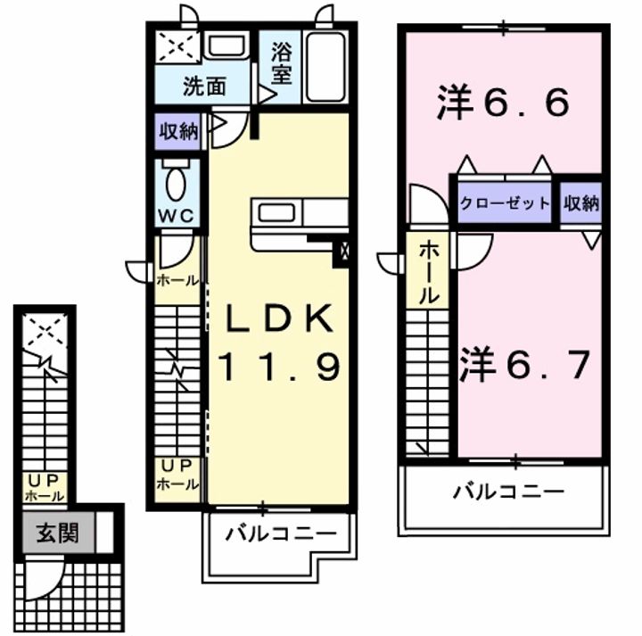 ガーデンコート CMKの間取り