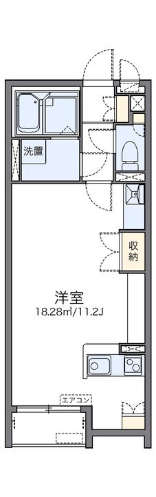 レオネクストノースブリッジ三山102の間取り