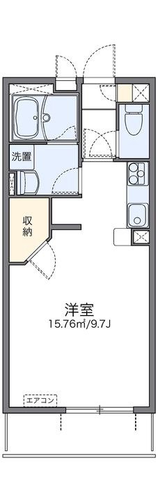 レオネクストエムティ逢坂Ⅱ304の間取り