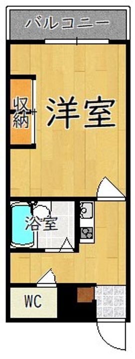 レオパレスさざんか205の間取り