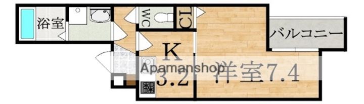 クレアール小綱町の間取り
