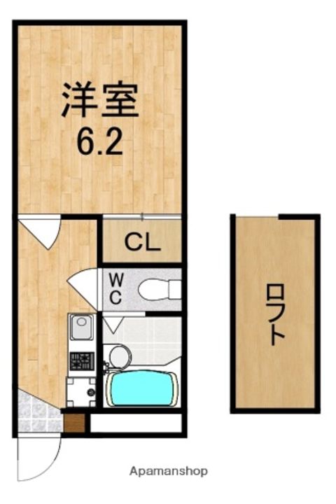 レオパレスNAKATAの間取り