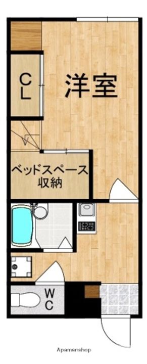 レオパレス法隆寺の間取り