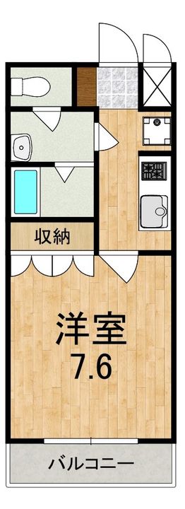 サンパレス友が丘205の間取り