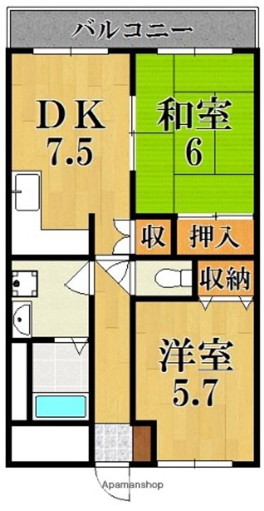 藤ハイツの間取り