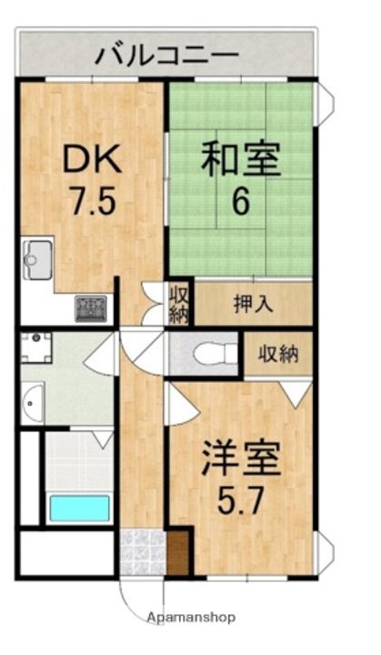 藤ハイツの間取り
