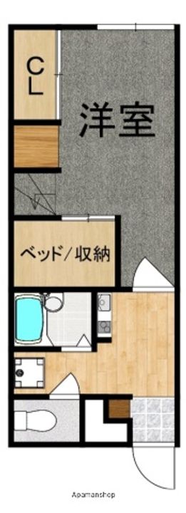 レオパレスIKARUGA 23の間取り