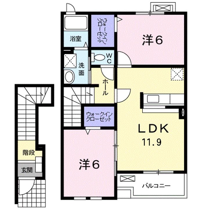 シュトロームBの間取り