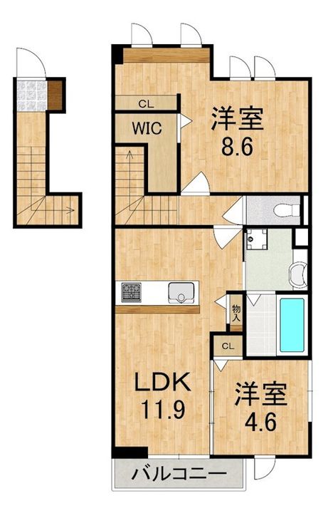 竜田テラスの間取り