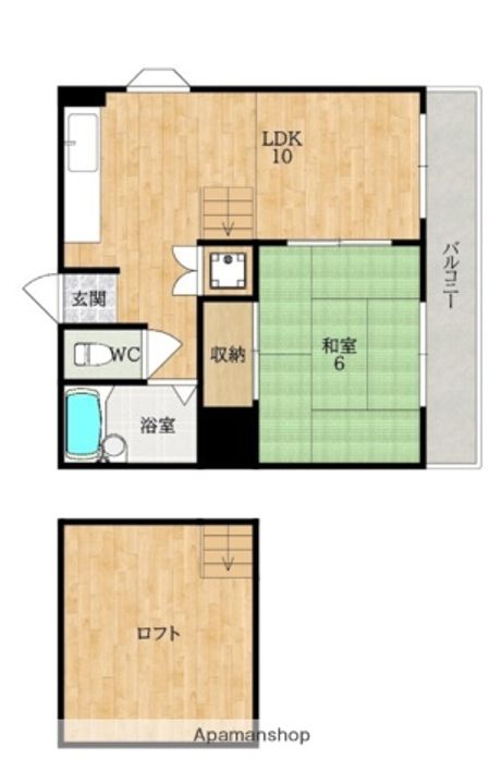 CITY PALACE21 郡山九条 PART 1の間取り