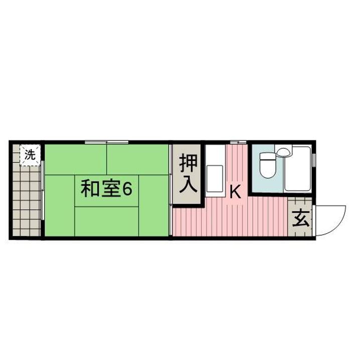 メゾン学園204の間取り