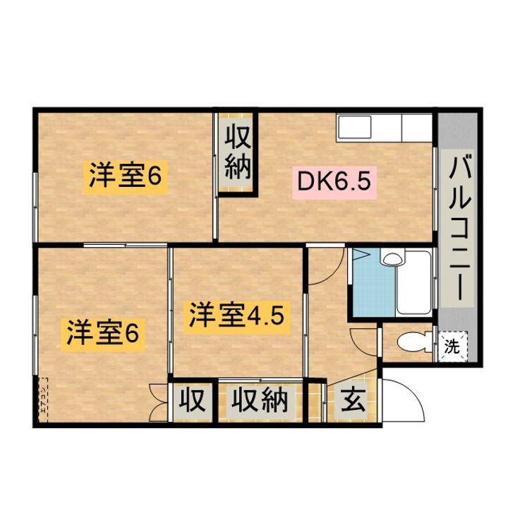 和歌山県田辺市上の山2丁目の賃貸マンションの間取り