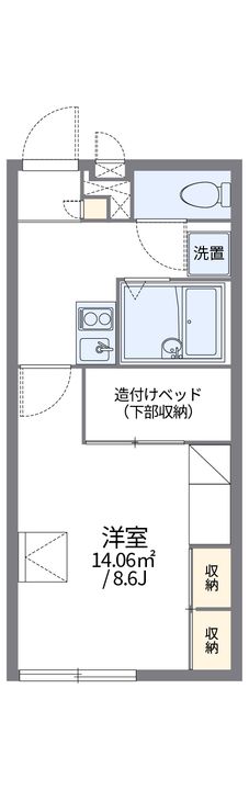 レオパレスドウージェーム紀ノ川112の間取り