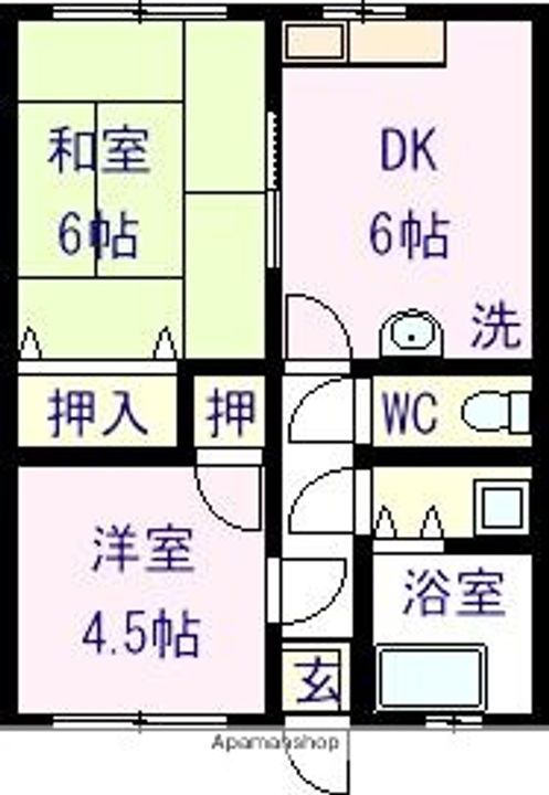 曽和ハイツⅢ313の間取り