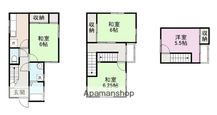 和歌山県橋本市学文路(一戸建)の賃貸物件戸建ての間取り