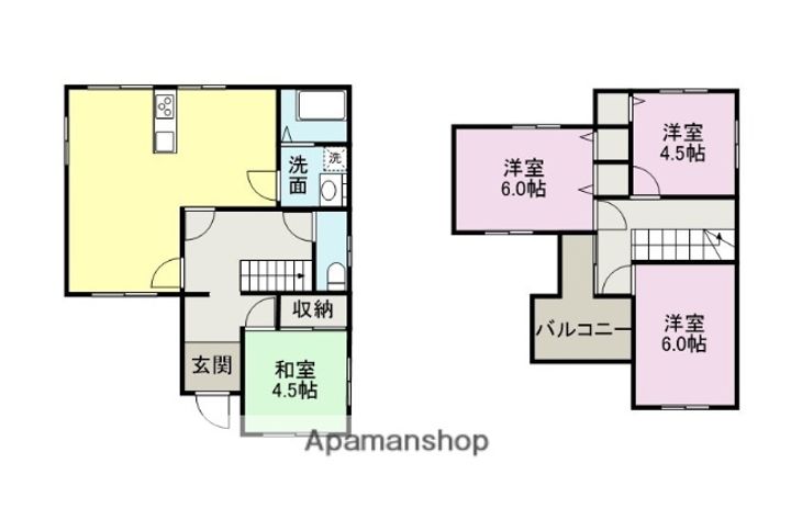 和歌山県紀の川市荒見(一戸建)の賃貸物件戸建ての間取り