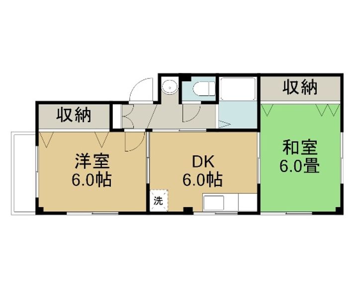 ヤマモトハイツの間取り