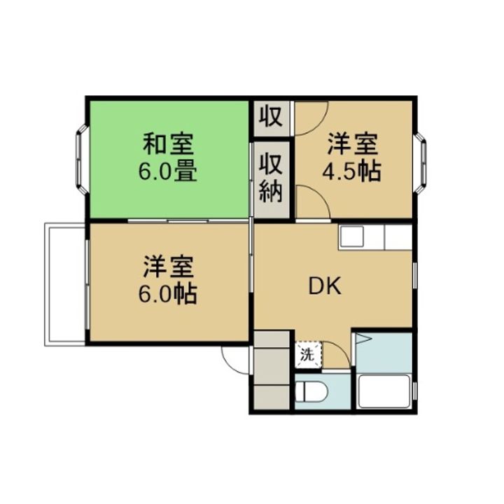 スカイハイツの間取り