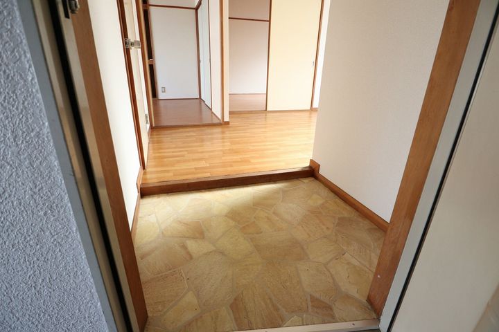 前川マンション206の玄関